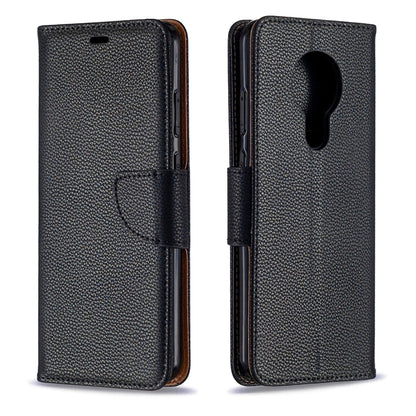 Textured leather wallet phone case with flip cover, card holder, and camera cutout.