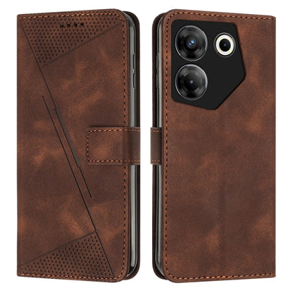 Brown leather phone case with lanyard, flip cover, card slot, and camera cutouts.