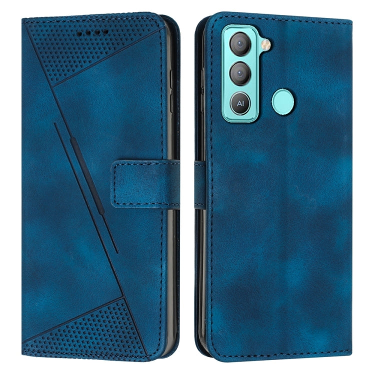Dream Triangle Leather Phone Case with Lanyard, For Tecno Pop 5 LTE, For Tecno Pova 2, For Tecno Spark Go 2020