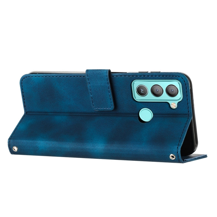 Dream Triangle Leather Phone Case with Lanyard, For Tecno Pop 5 LTE, For Tecno Pova 2, For Tecno Spark Go 2020