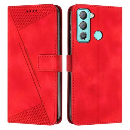 Dream Triangle Leather Phone Case with Lanyard, For Tecno Pop 5 LTE, For Tecno Pova 2, For Tecno Spark Go 2020