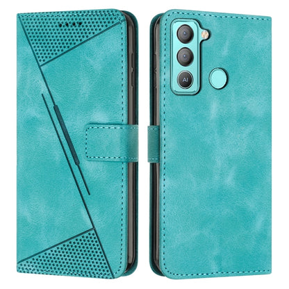Dream Triangle Leather Phone Case with Lanyard, For Tecno Pop 5 LTE, For Tecno Pova 2, For Tecno Spark Go 2020