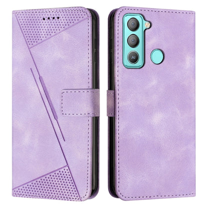 Dream Triangle Leather Phone Case with Lanyard, For Tecno Pop 5 LTE, For Tecno Pova 2, For Tecno Spark Go 2020