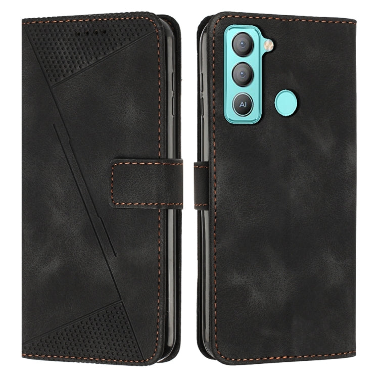 Dream Triangle Leather Phone Case with Lanyard, For Tecno Pop 5 LTE, For Tecno Pova 2, For Tecno Spark Go 2020