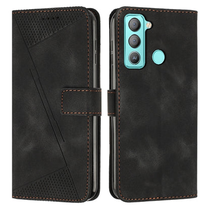 Dream Triangle Leather Phone Case with Lanyard, For Tecno Pop 5 LTE, For Tecno Pova 2, For Tecno Spark Go 2020