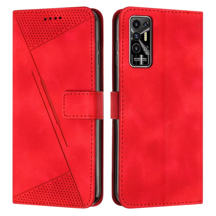 Dream Triangle Leather Phone Case with Lanyard, For Tecno Pop 5 LTE, For Tecno Pova 2, For Tecno Spark Go 2020