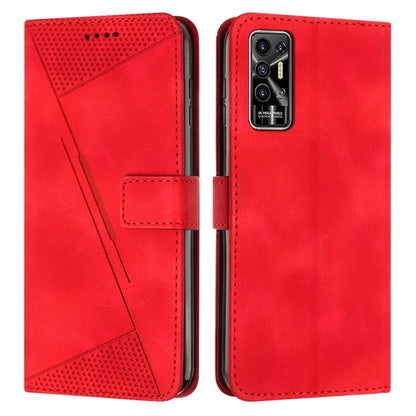 Dream Triangle Leather Phone Case with Lanyard, For Tecno Pop 5 LTE, For Tecno Pova 2, For Tecno Spark Go 2020