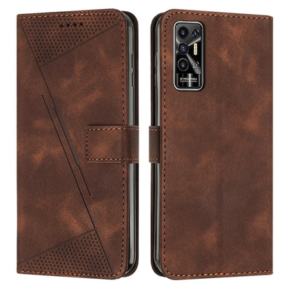 Dream Triangle Leather Phone Case with Lanyard, For Tecno Pop 5 LTE, For Tecno Pova 2, For Tecno Spark Go 2020