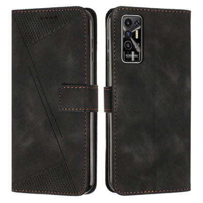 Dream Triangle Leather Phone Case with Lanyard, For Tecno Pop 5 LTE, For Tecno Pova 2, For Tecno Spark Go 2020