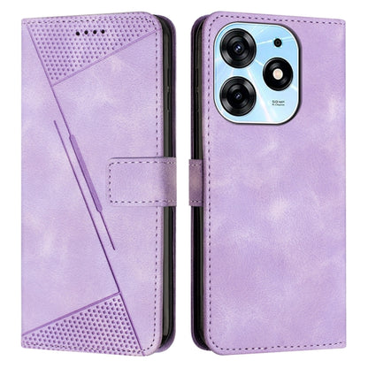Purple leather-style phone case with card slot and lanyard strap, magnetic flap closure