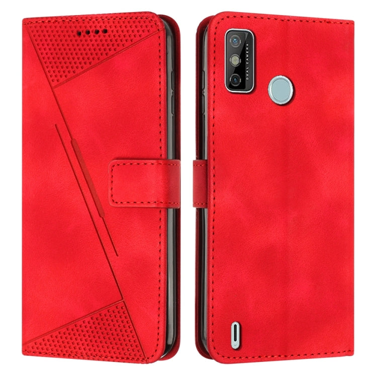 Dream Triangle Leather Phone Case with Lanyard, For Tecno Pop 5 LTE, For Tecno Pova 2, For Tecno Spark Go 2020