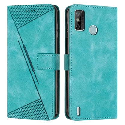 Dream Triangle Leather Phone Case with Lanyard, For Tecno Pop 5 LTE, For Tecno Pova 2, For Tecno Spark Go 2020