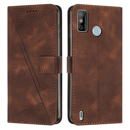 Dream Triangle Leather Phone Case with Lanyard, For Tecno Pop 5 LTE, For Tecno Pova 2, For Tecno Spark Go 2020