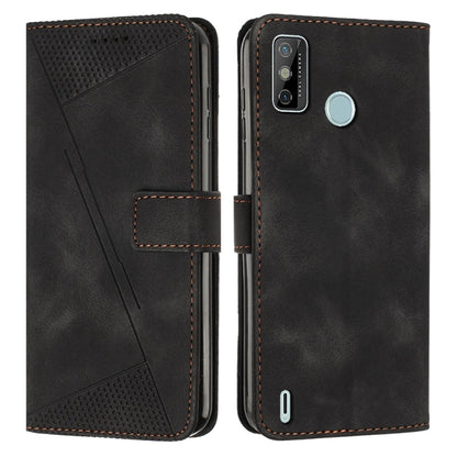 Dream Triangle Leather Phone Case with Lanyard, For Tecno Pop 5 LTE, For Tecno Pova 2, For Tecno Spark Go 2020