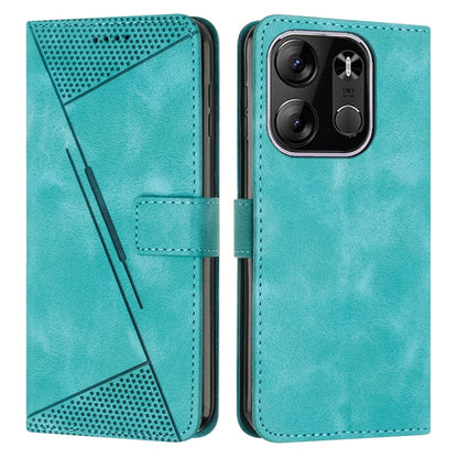 Teal leather flip phone case with card slot and textured top panel