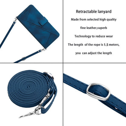 Dream Triangle Leather Phone Case with Lanyard, For OPPO A59 5G