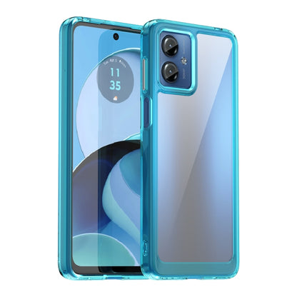 Colorful Series Acrylic + TPU Phone Case, For Motorola Moto G14
