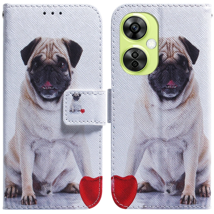 White dog portrait flip leather phone case with card holder and lime dual camera cutout