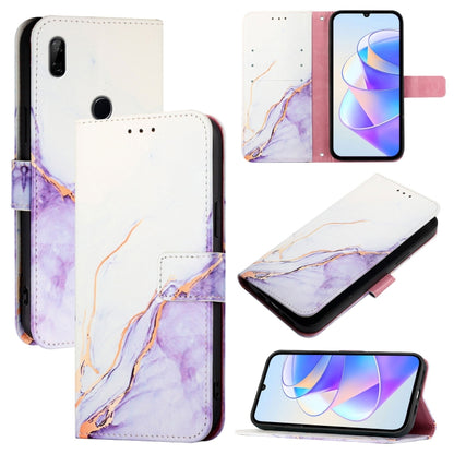 PT003 Marble Pattern Flip Leather Phone Case, For Honor 9X 4G Global / Huawei Enjoy 10 Plus