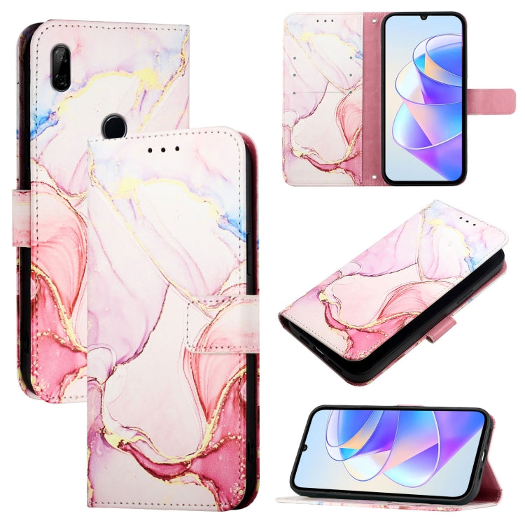 PT003 Marble Pattern Flip Leather Phone Case, For Honor 9X 4G Global / Huawei Enjoy 10 Plus