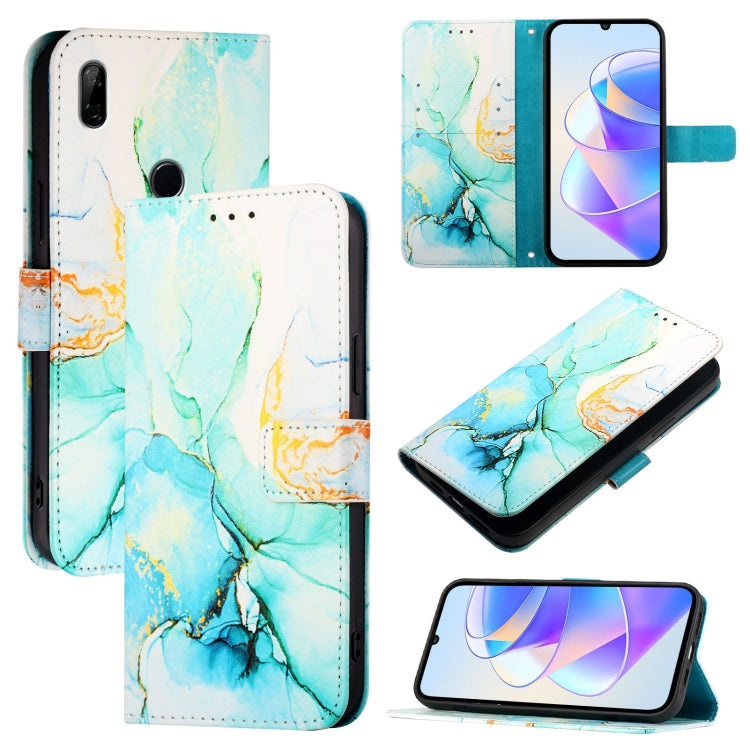 PT003 Marble Pattern Flip Leather Phone Case, For Honor 9X 4G Global / Huawei Enjoy 10 Plus