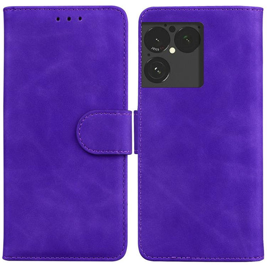 Skin Feel Pure Color Flip Leather Phone Case, For Sony Xperia 1 VIII, For Sony Xperia 1 VII, For Sony Xperia 10 VI, For Sony Xperia 1 VI, For Sony Xperia 5 VI, For Sony Xperia 5 V