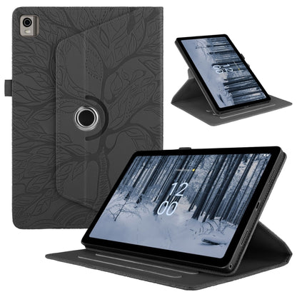 Tree Life Embossed Rotation Leather Tablet Case, For Nokia T21, For Nokia T20 10.4 2021