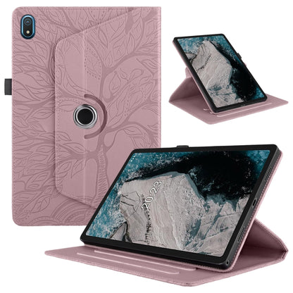 Tree Life Embossed Rotation Leather Tablet Case, For Nokia T21, For Nokia T20 10.4 2021