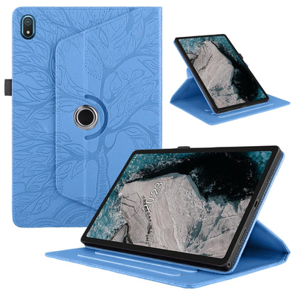 Tree Life Embossed Rotation Leather Tablet Case, For Nokia T21, For Nokia T20 10.4 2021
