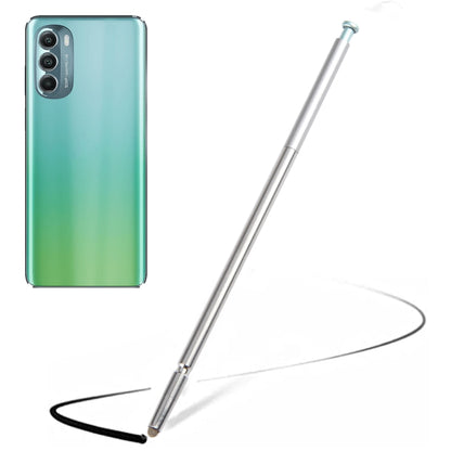 Silver stylus pen with fine tip for touchscreen use