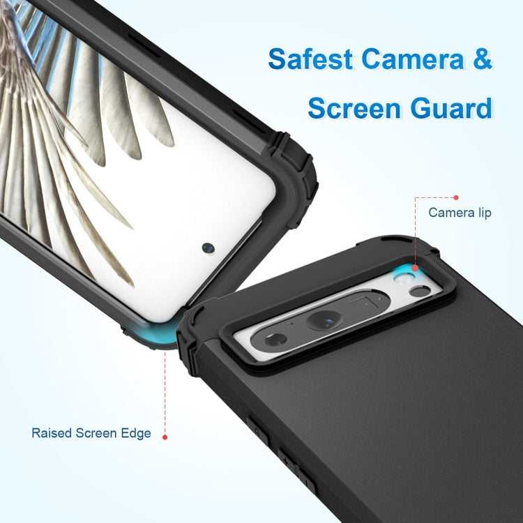 3 in 1 Shockproof PC + Silicone Phone Case, For Google Pixel 8 Pro, For Google Pixel 8