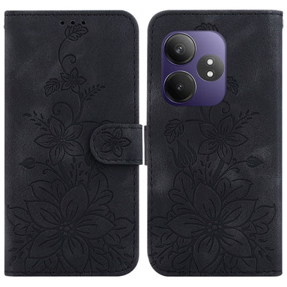 Lily Embossed Leather Phone Case, For Realme C100 4G / C100i 4G, For Realme C100 5G / 15x 5G India / P4 Lite 5G, For Realme 16 5G, For Realme 16 Pro+ 5G, For Realme 16 Pro 5G, For Realme 15T 5G, For Realme Narzo 80 Lite 4G / C71 India                  ...
