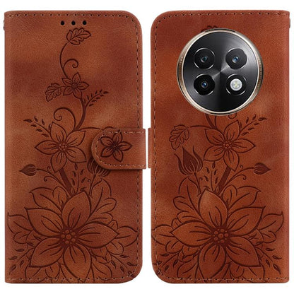 Lily Embossed Leather Phone Case, For Realme C100 4G / C100i 4G, For Realme C100 5G / 15x 5G India / P4 Lite 5G, For Realme 16 5G, For Realme 16 Pro+ 5G, For Realme 16 Pro 5G, For Realme 15T 5G, For Realme Narzo 80 Lite 4G / C71 India                  ...