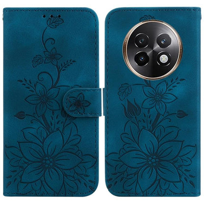 Lily Embossed Leather Phone Case, For Realme C100 4G / C100i 4G, For Realme C100 5G / 15x 5G India / P4 Lite 5G, For Realme 16 5G, For Realme 16 Pro+ 5G, For Realme 16 Pro 5G, For Realme 15T 5G, For Realme Narzo 80 Lite 4G / C71 India                  ...