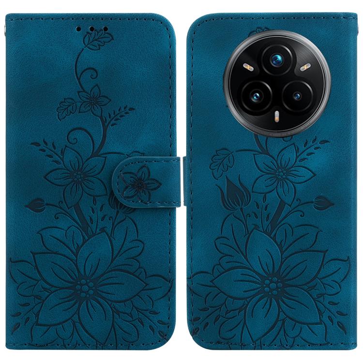 Lily Embossed Leather Phone Case, For Realme C100 4G / C100i 4G, For Realme C100 5G / 15x 5G India / P4 Lite 5G, For Realme 16 5G, For Realme 16 Pro+ 5G, For Realme 16 Pro 5G, For Realme 15T 5G, For Realme Narzo 80 Lite 4G / C71 India                  ...