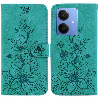 Lily Embossed Leather Phone Case, For Realme C100 4G / C100i 4G, For Realme C100 5G / 15x 5G India / P4 Lite 5G, For Realme 16 5G, For Realme 16 Pro+ 5G, For Realme 16 Pro 5G, For Realme 15T 5G, For Realme Narzo 80 Lite 4G / C71 India                  ...