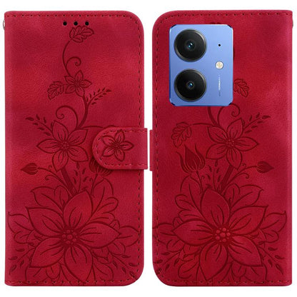 Lily Embossed Leather Phone Case, For Realme C100 4G / C100i 4G, For Realme C100 5G / 15x 5G India / P4 Lite 5G, For Realme 16 5G, For Realme 16 Pro+ 5G, For Realme 16 Pro 5G, For Realme 15T 5G, For Realme Narzo 80 Lite 4G / C71 India                  ...