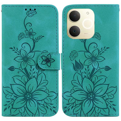 Lily Embossed Leather Phone Case, For Realme C100 4G / C100i 4G, For Realme C100 5G / 15x 5G India / P4 Lite 5G, For Realme 16 5G, For Realme 16 Pro+ 5G, For Realme 16 Pro 5G, For Realme 15T 5G, For Realme Narzo 80 Lite 4G / C71 India                  ...