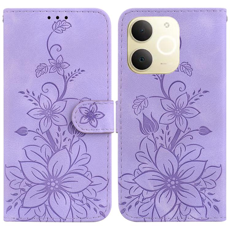 Lily Embossed Leather Phone Case, For Realme C100 4G / C100i 4G, For Realme C100 5G / 15x 5G India / P4 Lite 5G, For Realme 16 5G, For Realme 16 Pro+ 5G, For Realme 16 Pro 5G, For Realme 15T 5G, For Realme Narzo 80 Lite 4G / C71 India                  ...