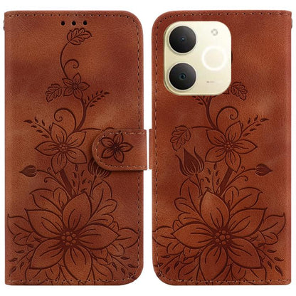 Lily Embossed Leather Phone Case, For Realme C100 4G / C100i 4G, For Realme C100 5G / 15x 5G India / P4 Lite 5G, For Realme 16 5G, For Realme 16 Pro+ 5G, For Realme 16 Pro 5G, For Realme 15T 5G, For Realme Narzo 80 Lite 4G / C71 India                  ...