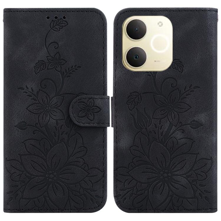 Lily Embossed Leather Phone Case, For Realme C100 4G / C100i 4G, For Realme C100 5G / 15x 5G India / P4 Lite 5G, For Realme 16 5G, For Realme 16 Pro+ 5G, For Realme 16 Pro 5G, For Realme 15T 5G, For Realme Narzo 80 Lite 4G / C71 India                  ...