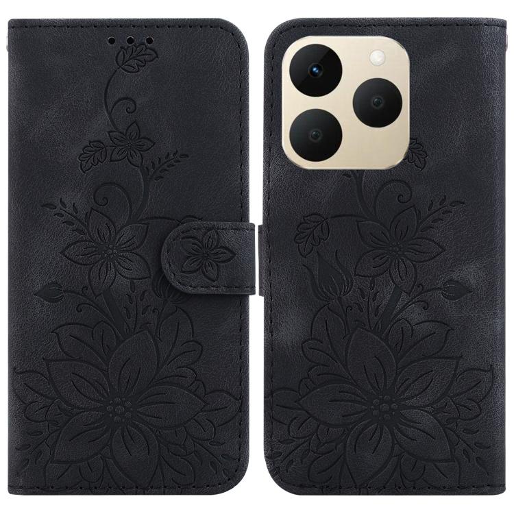 Lily Embossed Leather Phone Case, For Realme C100 4G / C100i 4G, For Realme C100 5G / 15x 5G India / P4 Lite 5G, For Realme 16 5G, For Realme 16 Pro+ 5G, For Realme 16 Pro 5G, For Realme 15T 5G, For Realme Narzo 80 Lite 4G / C71 India                  ...
