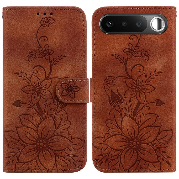 Lily Embossed Leather Phone Case, For Realme C100 4G / C100i 4G, For Realme C100 5G / 15x 5G India / P4 Lite 5G, For Realme 16 5G, For Realme 16 Pro+ 5G, For Realme 16 Pro 5G, For Realme 15T 5G, For Realme Narzo 80 Lite 4G / C71 India                  ...