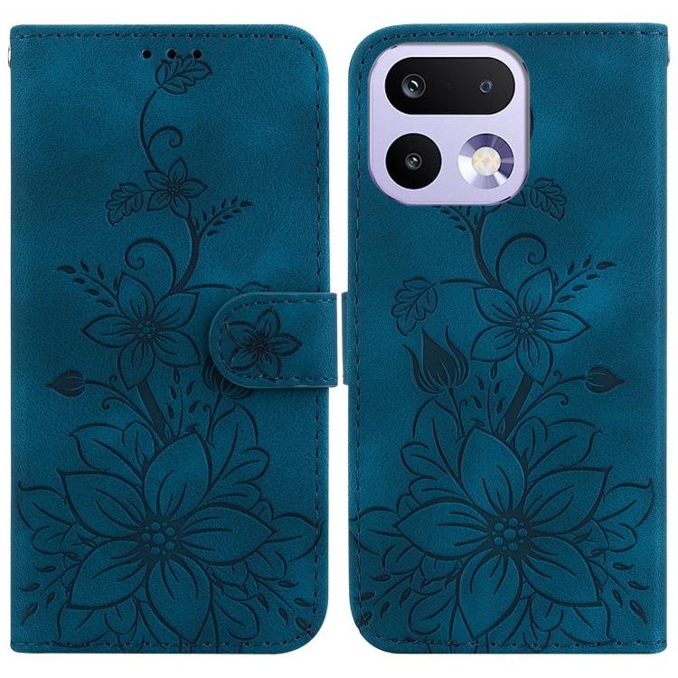 Lily Embossed Leather Phone Case, For Realme C100 4G / C100i 4G, For Realme C100 5G / 15x 5G India / P4 Lite 5G, For Realme 16 5G, For Realme 16 Pro+ 5G, For Realme 16 Pro 5G, For Realme 15T 5G, For Realme Narzo 80 Lite 4G / C71 India                  ...