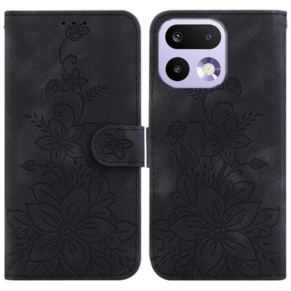 Lily Embossed Leather Phone Case, For Realme C100 4G / C100i 4G, For Realme C100 5G / 15x 5G India / P4 Lite 5G, For Realme 16 5G, For Realme 16 Pro+ 5G, For Realme 16 Pro 5G, For Realme 15T 5G, For Realme Narzo 80 Lite 4G / C71 India                  ...