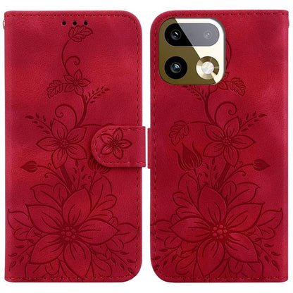 Lily Embossed Leather Phone Case, For Realme C100 4G / C100i 4G, For Realme C100 5G / 15x 5G India / P4 Lite 5G, For Realme 16 5G, For Realme 16 Pro+ 5G, For Realme 16 Pro 5G, For Realme 15T 5G, For Realme Narzo 80 Lite 4G / C71 India                  ...