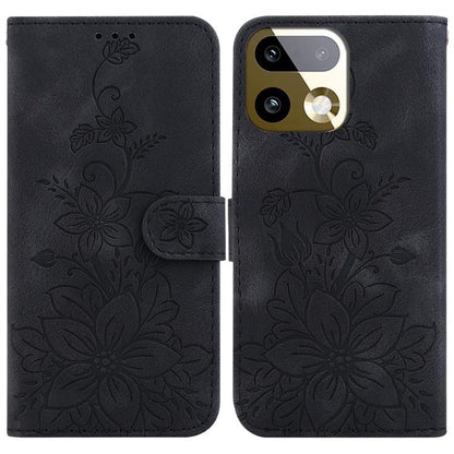Lily Embossed Leather Phone Case, For Realme C100 4G / C100i 4G, For Realme C100 5G / 15x 5G India / P4 Lite 5G, For Realme 16 5G, For Realme 16 Pro+ 5G, For Realme 16 Pro 5G, For Realme 15T 5G, For Realme Narzo 80 Lite 4G / C71 India                  ...
