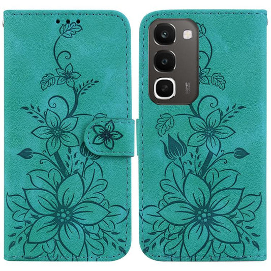 Lily Embossed Leather Phone Case, For Realme C100 4G / C100i 4G, For Realme C100 5G / 15x 5G India / P4 Lite 5G, For Realme 16 5G, For Realme 16 Pro+ 5G, For Realme 16 Pro 5G, For Realme 15T 5G, For Realme Narzo 80 Lite 4G / C71 India                  ...