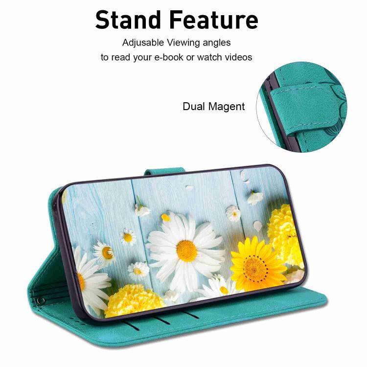 Lily Embossed Leather Phone Case, For Realme C100 4G / C100i 4G, For Realme C100 5G / 15x 5G India / P4 Lite 5G, For Realme 16 5G, For Realme 16 Pro+ 5G, For Realme 16 Pro 5G, For Realme 15T 5G, For Realme Narzo 80 Lite 4G / C71 India                  ...