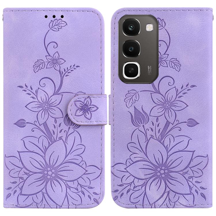 Lily Embossed Leather Phone Case, For Realme C100 4G / C100i 4G, For Realme C100 5G / 15x 5G India / P4 Lite 5G, For Realme 16 5G, For Realme 16 Pro+ 5G, For Realme 16 Pro 5G, For Realme 15T 5G, For Realme Narzo 80 Lite 4G / C71 India                  ...